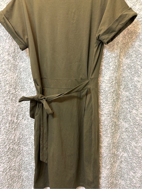 Dresses & Skirts - Olive Green Tie-Waist Women’s Dress